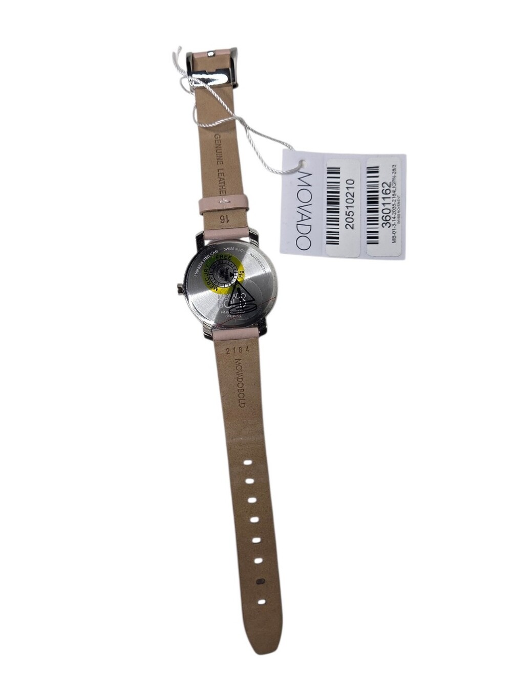 Movado Bold Access Pink Leather Strap Watch, 34mm - Picture 8 of 12
